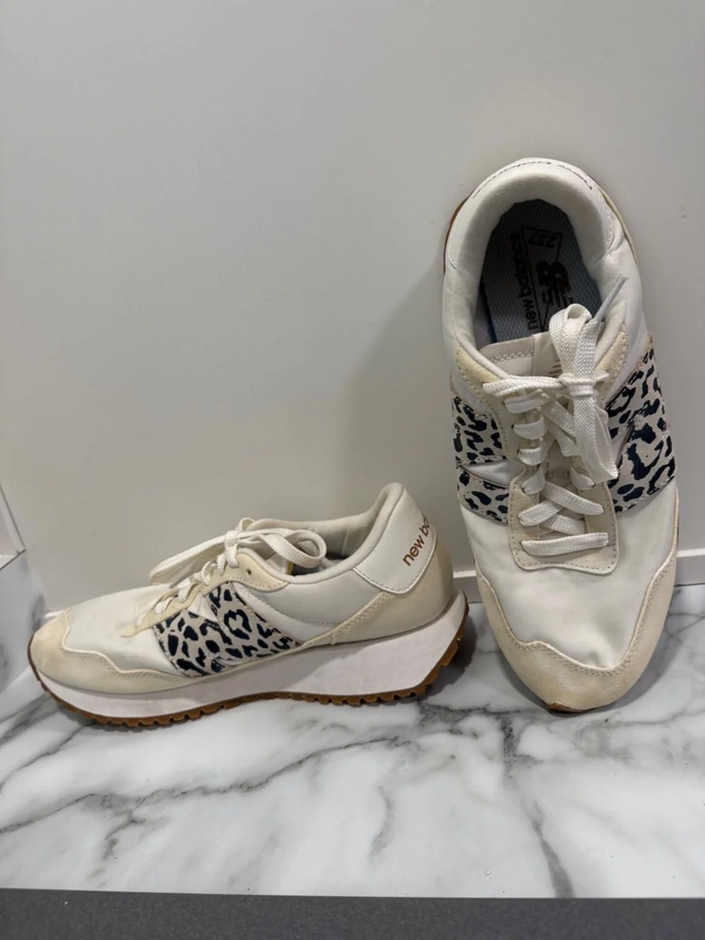 New Balance 237 Sea Salt Leopard Womens Size 10 Low Top Shoes Sneakers - Picture 5 of 10